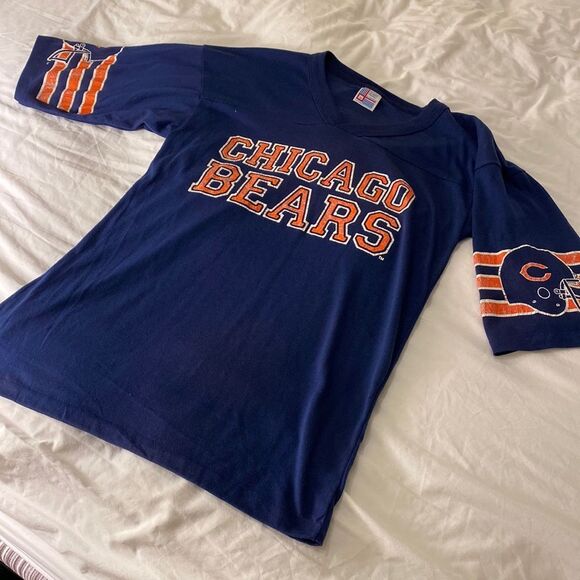 Vintage 80's NFL Chicago Bears Unisex Tee Sz M Garan - Picture 1 of 5